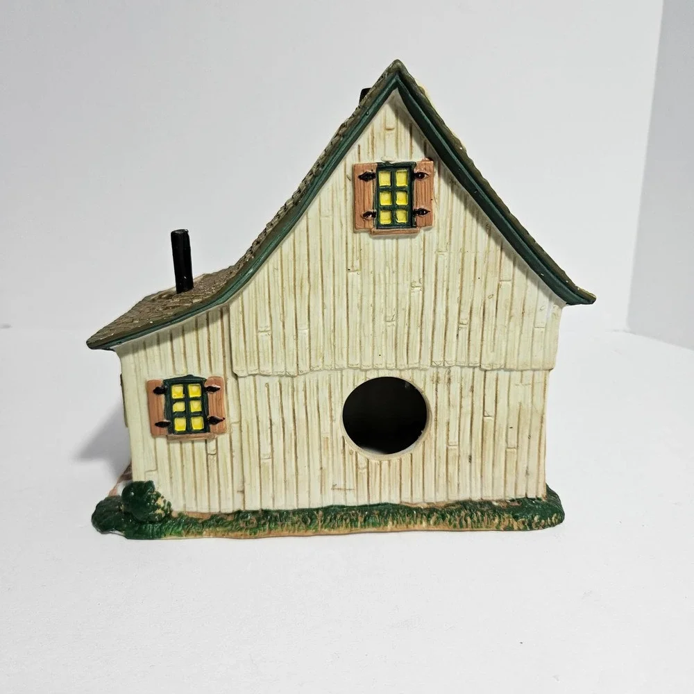 Lemax Harvest Crossing Bluebird Acres Lighted Buildings Set of 2 Farmhouse 75569
